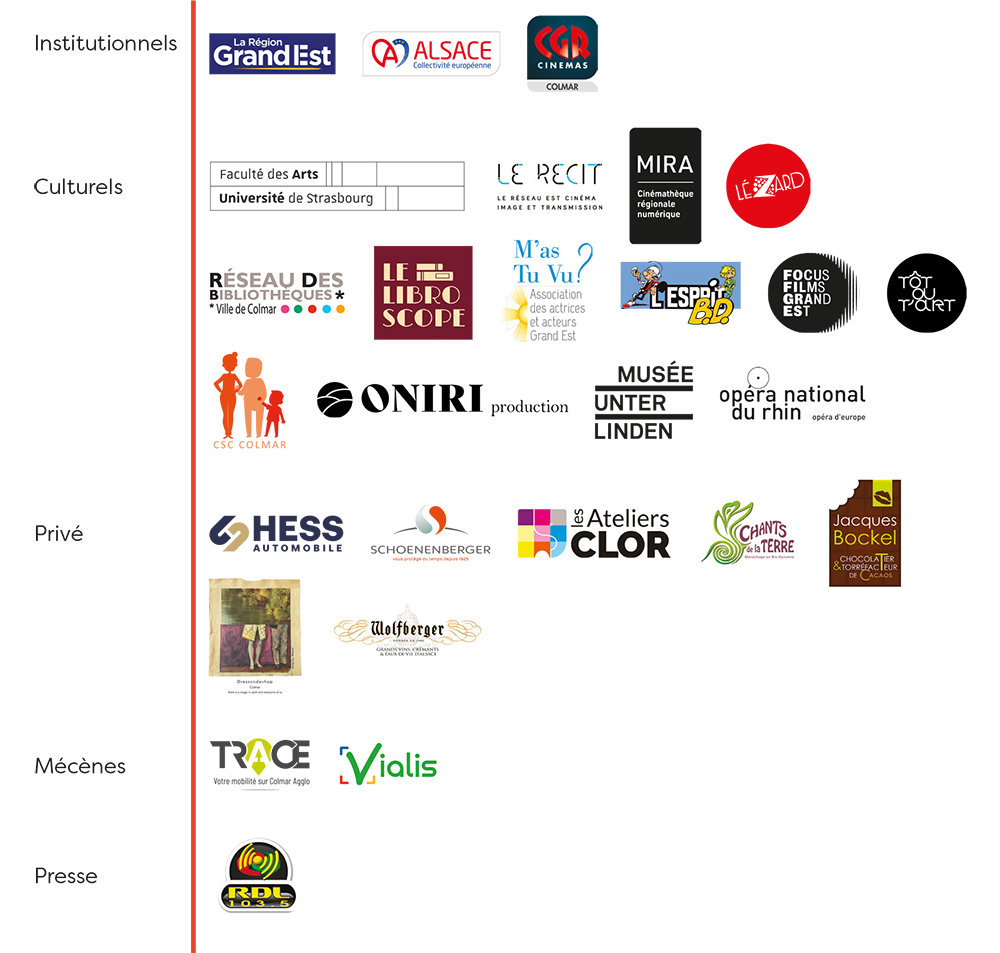 Les partenaires du festival du film de Colmar 2025